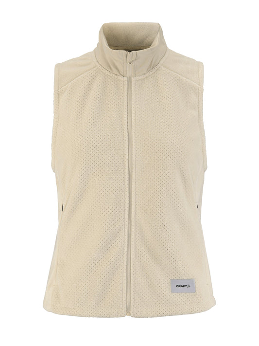 Craft SubZ Fleece Vest Damen in Sand, Vorderansicht