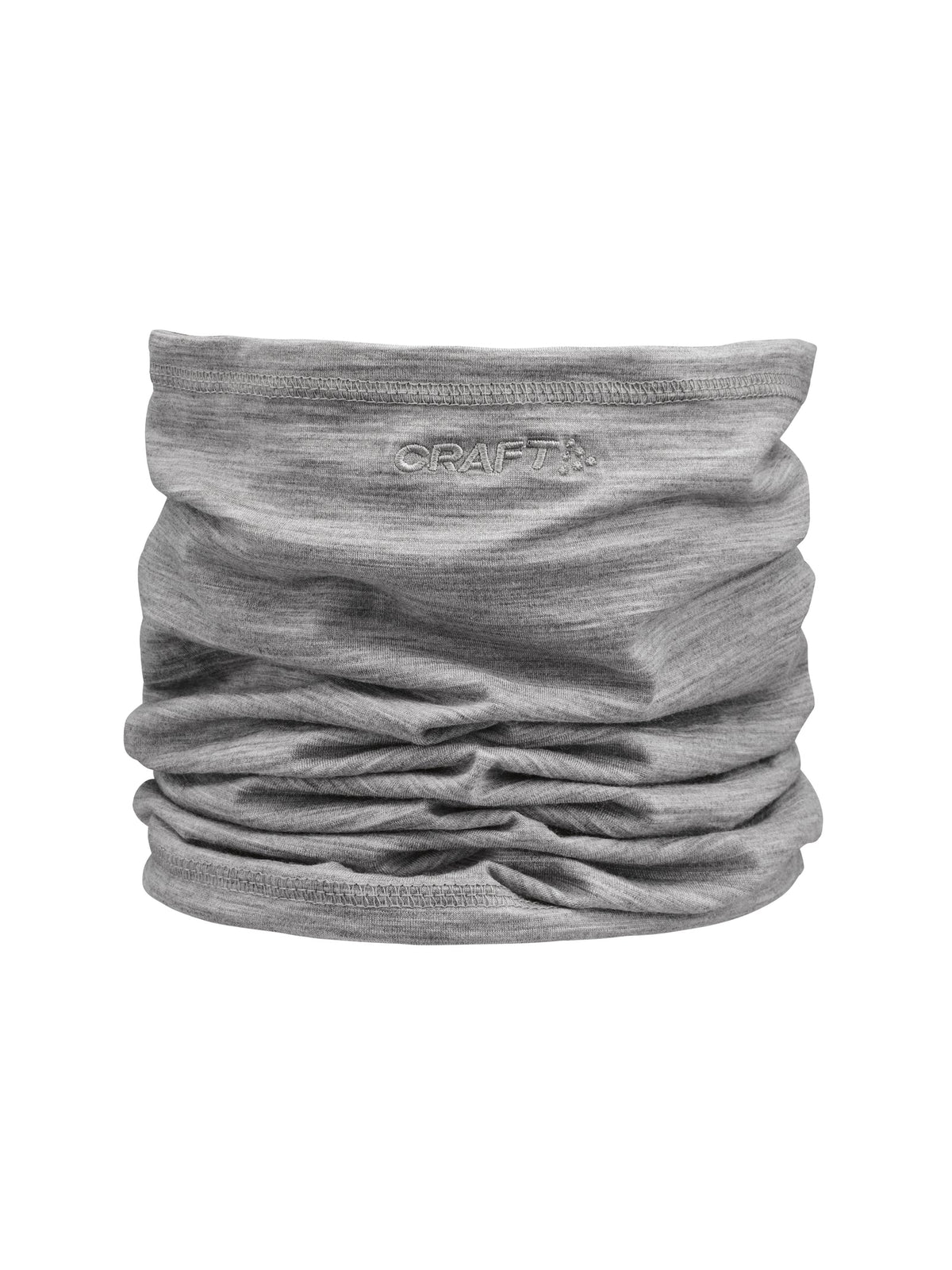 Craft Essence Wool Necktube in Grau meliert, Vorderansicht