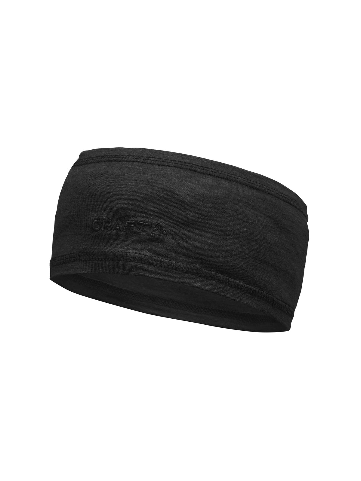 Craft Essence Wool Headband in Schwarz, Vorderansicht