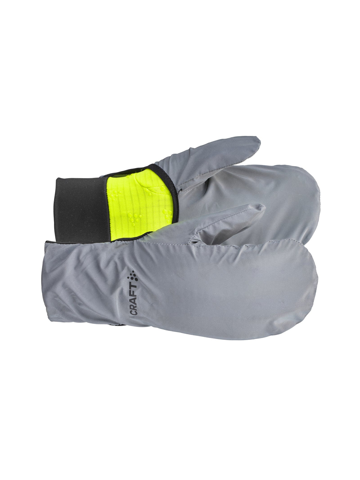 Craft Essence Hybrid Glove in Neongelb/Silber, Vorderansicht