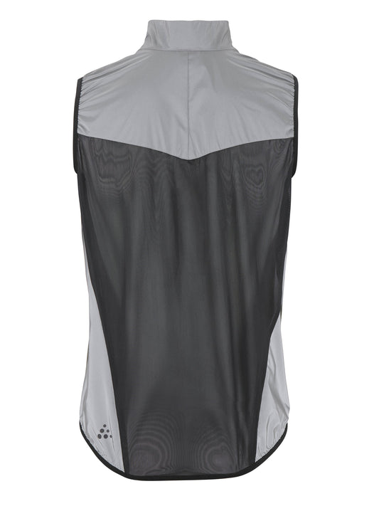 Craft ADV Essence Lumen Wind Vest Herren in Grau, Rückansicht