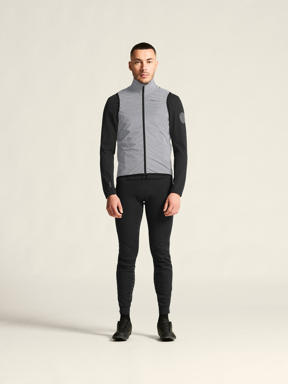 Craft ADV Essence Lumen Wind Vest Herren in Grau, Detailansicht
