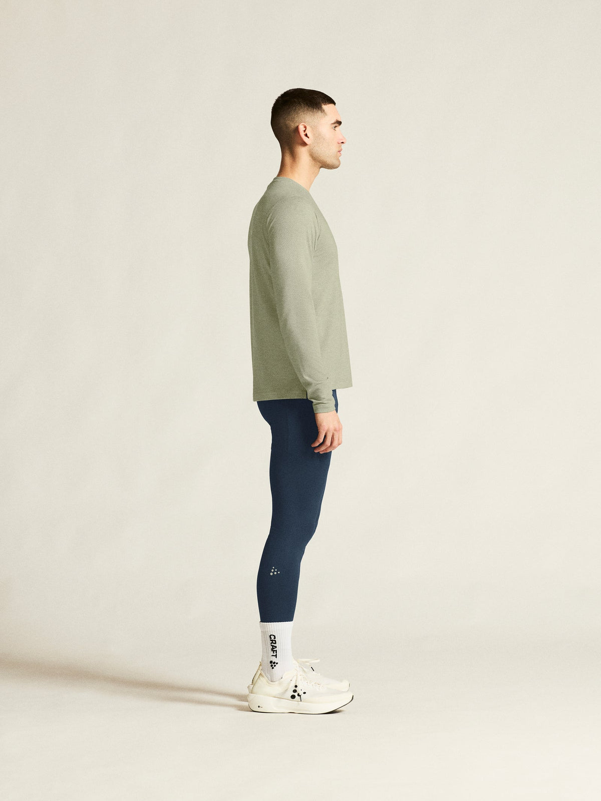 Craft Thermal Mesh CN Herren in Grau meliert, Detailansicht