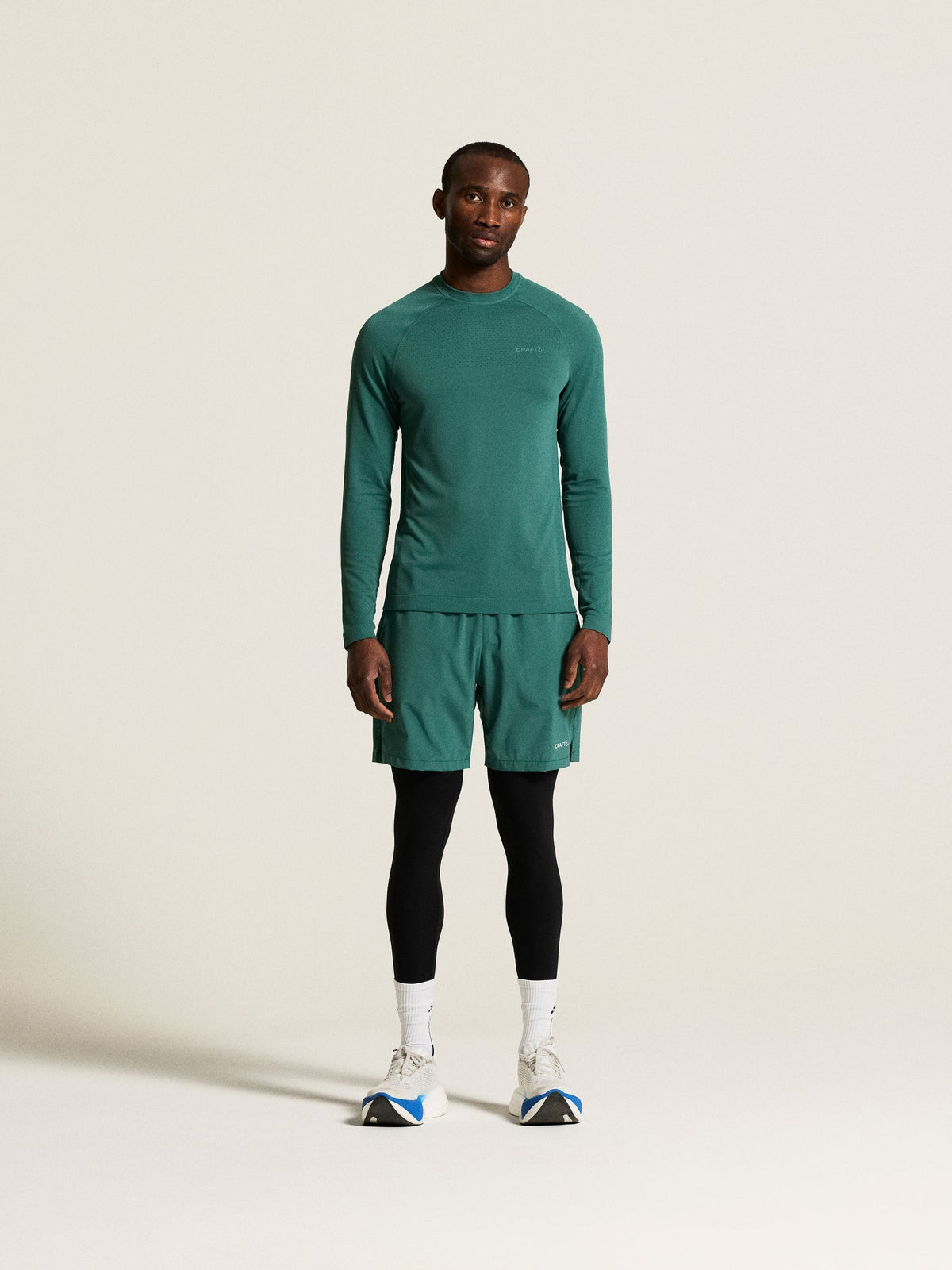 Craft Active Comfort LS 2 Herren in Grün, Detailansicht