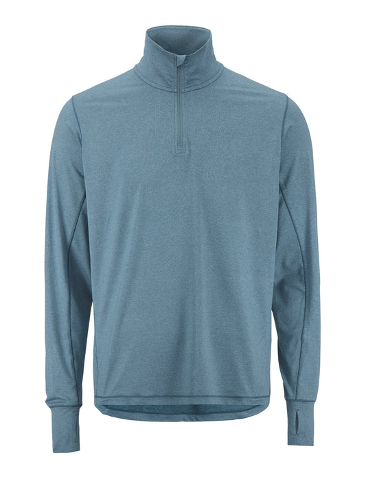 Craft Flow HZ LS Herren in Taubenblau meliert, Vorderansicht