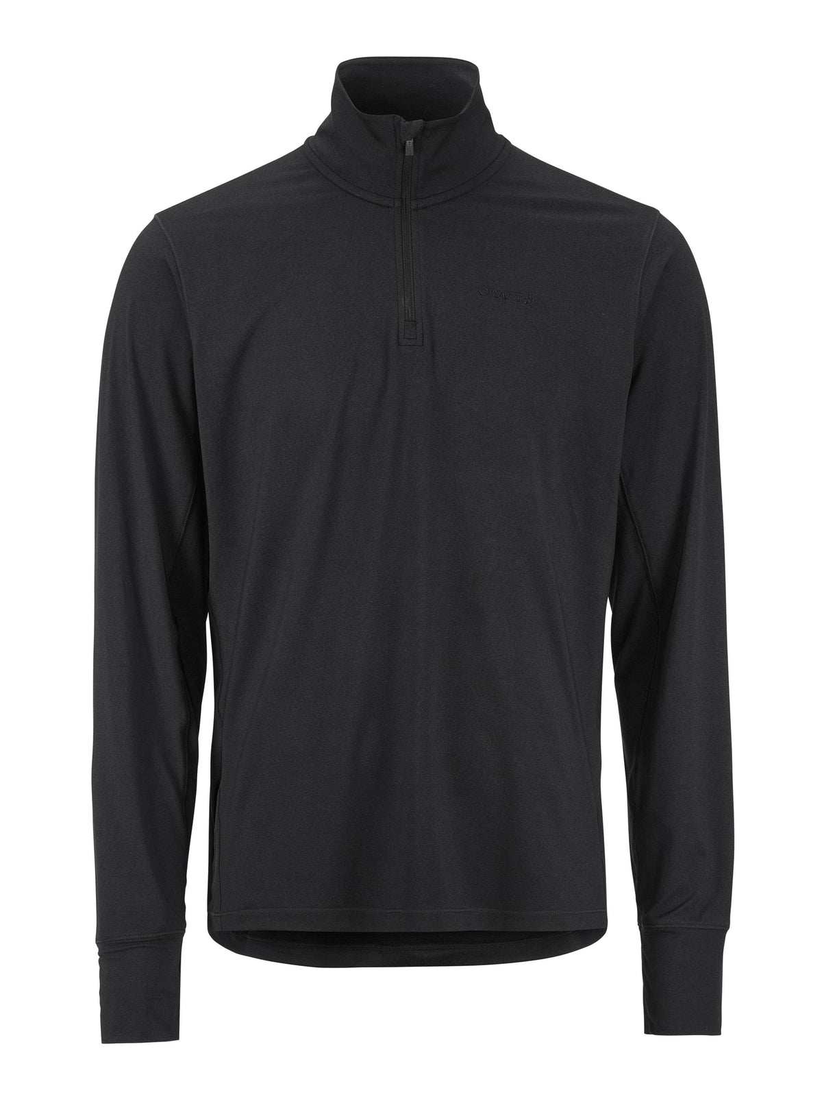 Craft Flow HZ LS Herren in Schwarz meliert, Vorderansicht