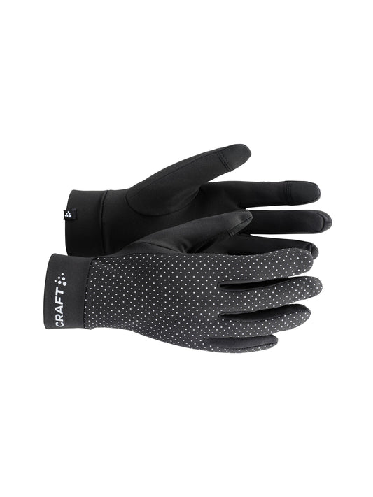 Craft Lumen Fleece Glove 2 in Schwarz, Vorderansicht