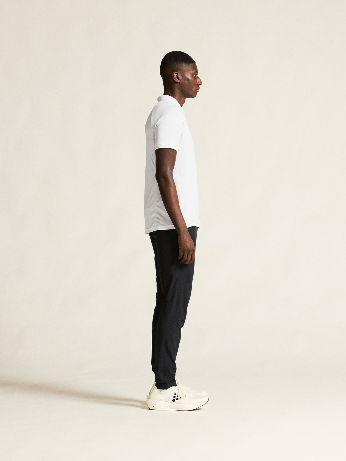 Craft Ability Polo Herren in Weiss, Detailansicht