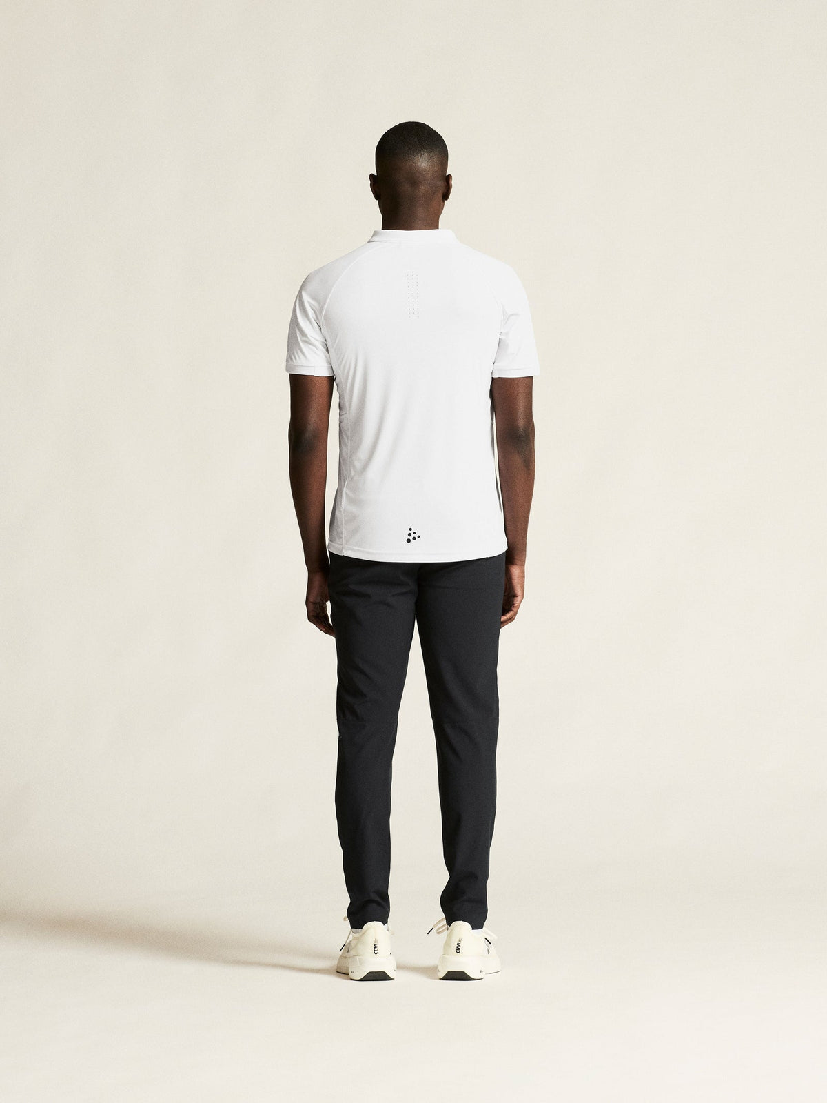 Craft Ability Polo Herren in Weiss, Detailansicht
