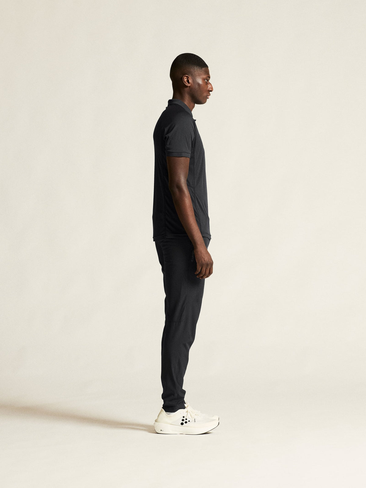 Craft Ability Polo Herren in Schwarz, Detailansicht