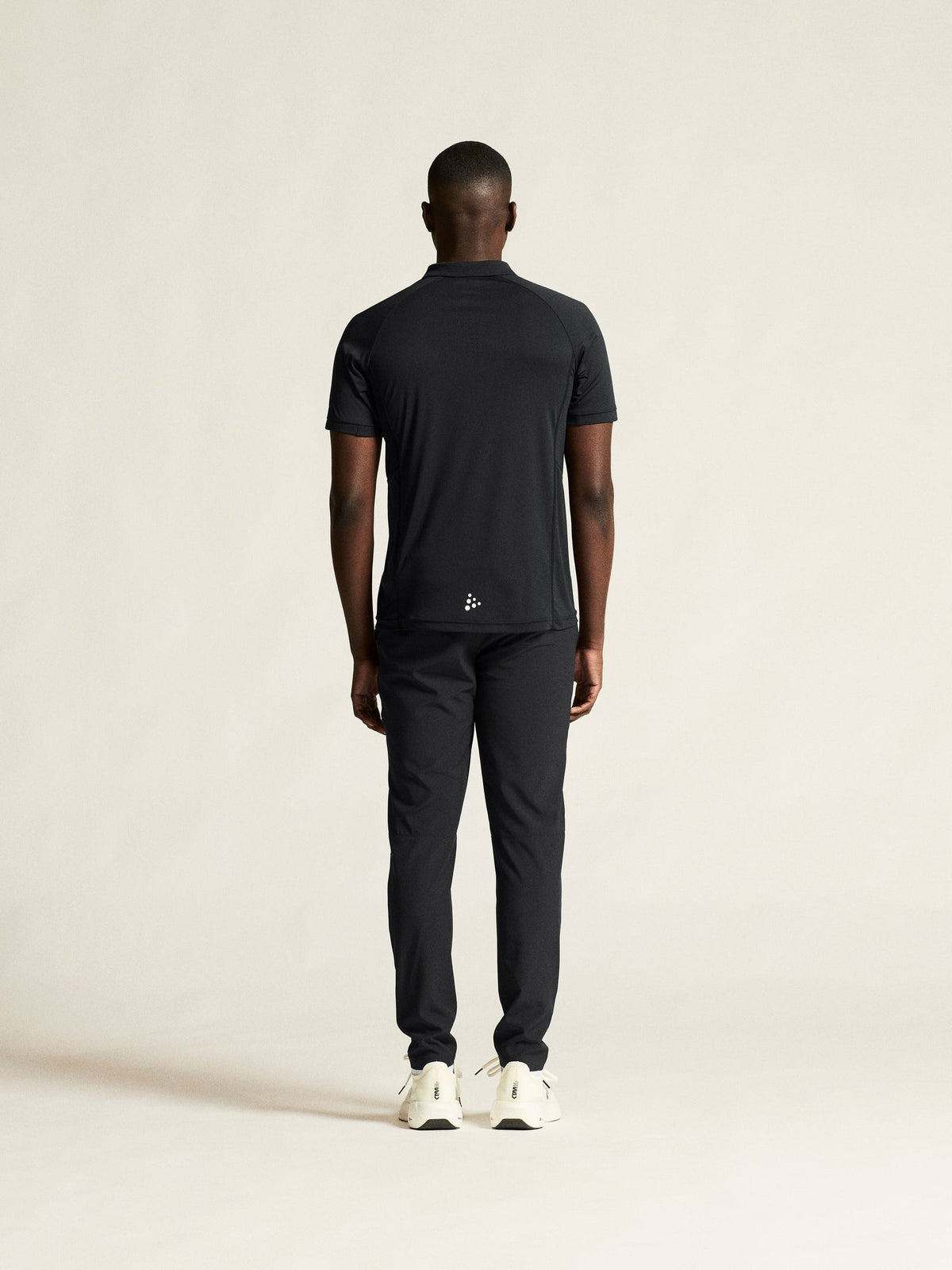 Craft Ability Polo Herren in Schwarz, Detailansicht