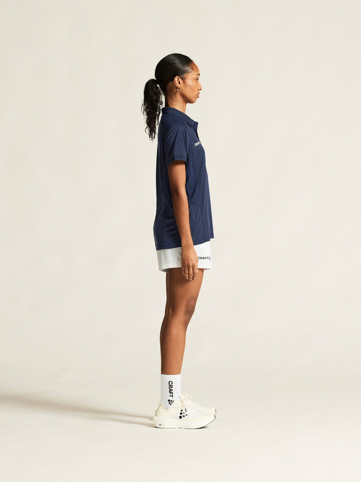 Craft Ability Polo Damen in Navy, Detailansicht