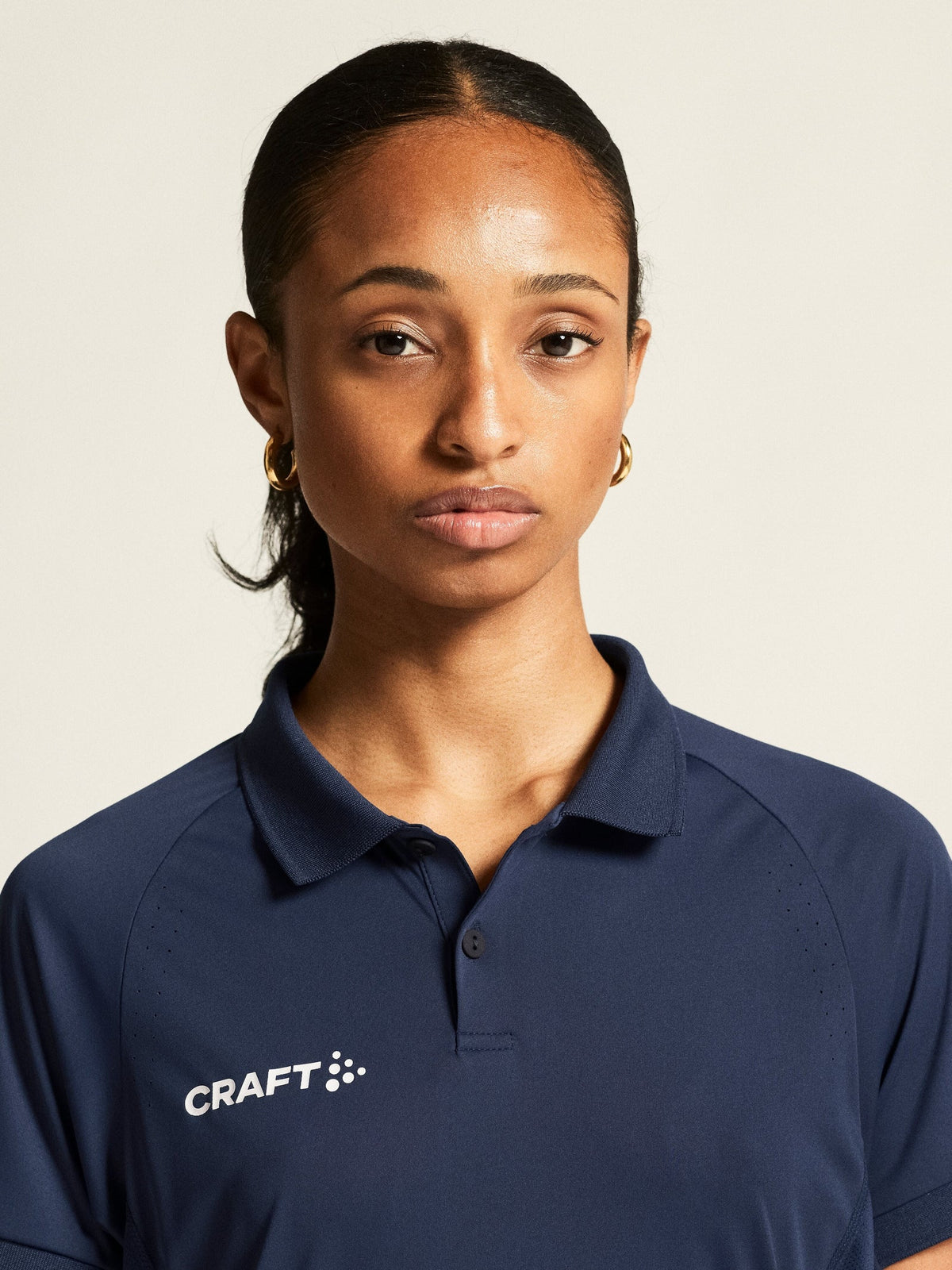 Craft Ability Polo Damen in Navy, Detailansicht