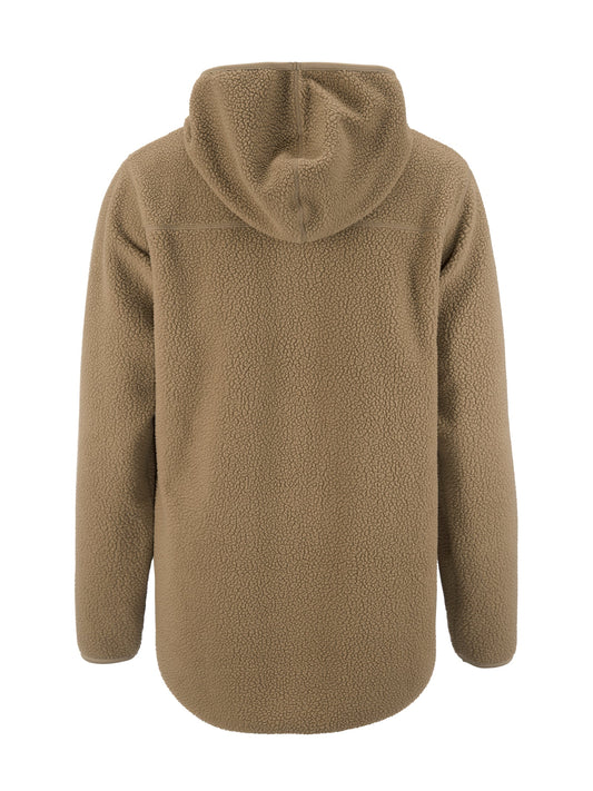 Craft Join Pile Fleece FZ Hood Damen in Beige, Rückansicht