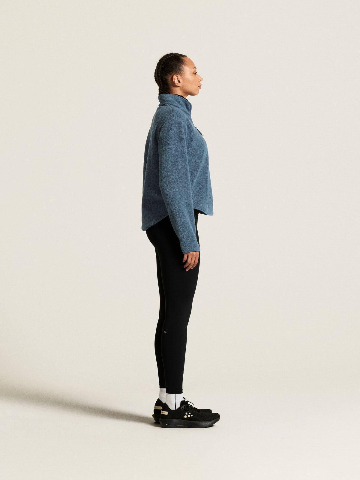 Craft Join Pile Fleece HZ Damen in Taubenblau, Detailansicht