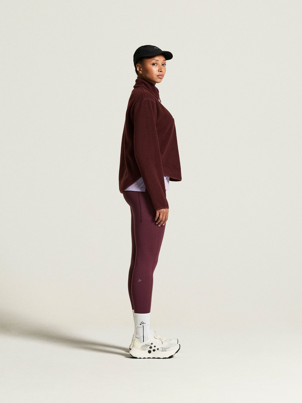 Craft Join Pile Fleece HZ Damen in Rot, Detailansicht