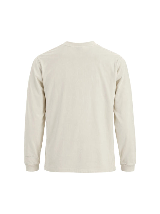 Craft Frequent Heavy LS Tee Herren in Naturweiss, Rückansicht