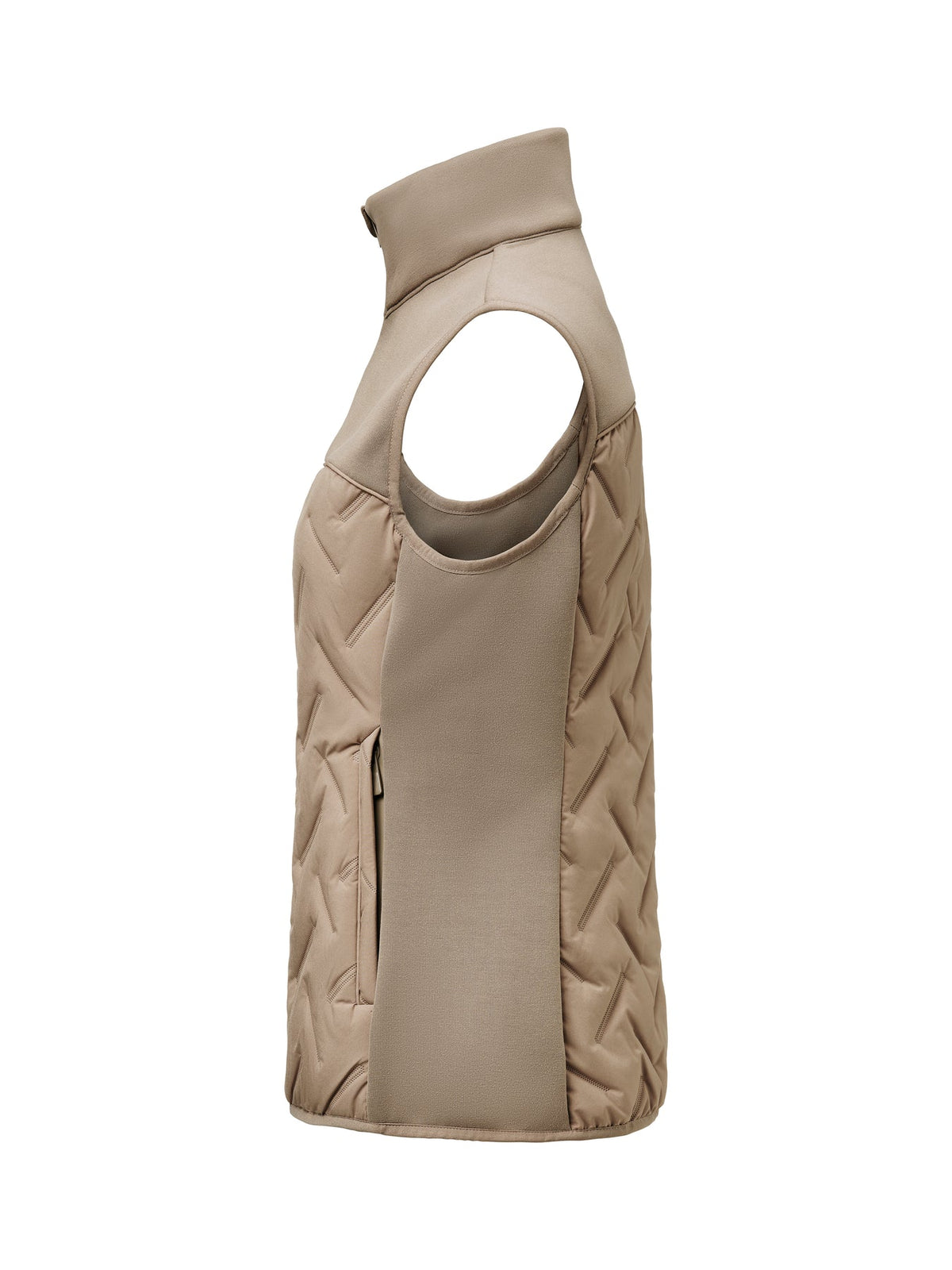 James Harvest Montana Hybrid Motion Vest W Walnuss, Seitenansicht links