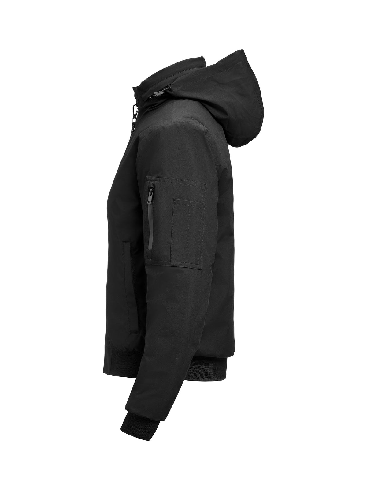 James Harvest Montana Bomberjacket W Schwarz, Seitenansicht links