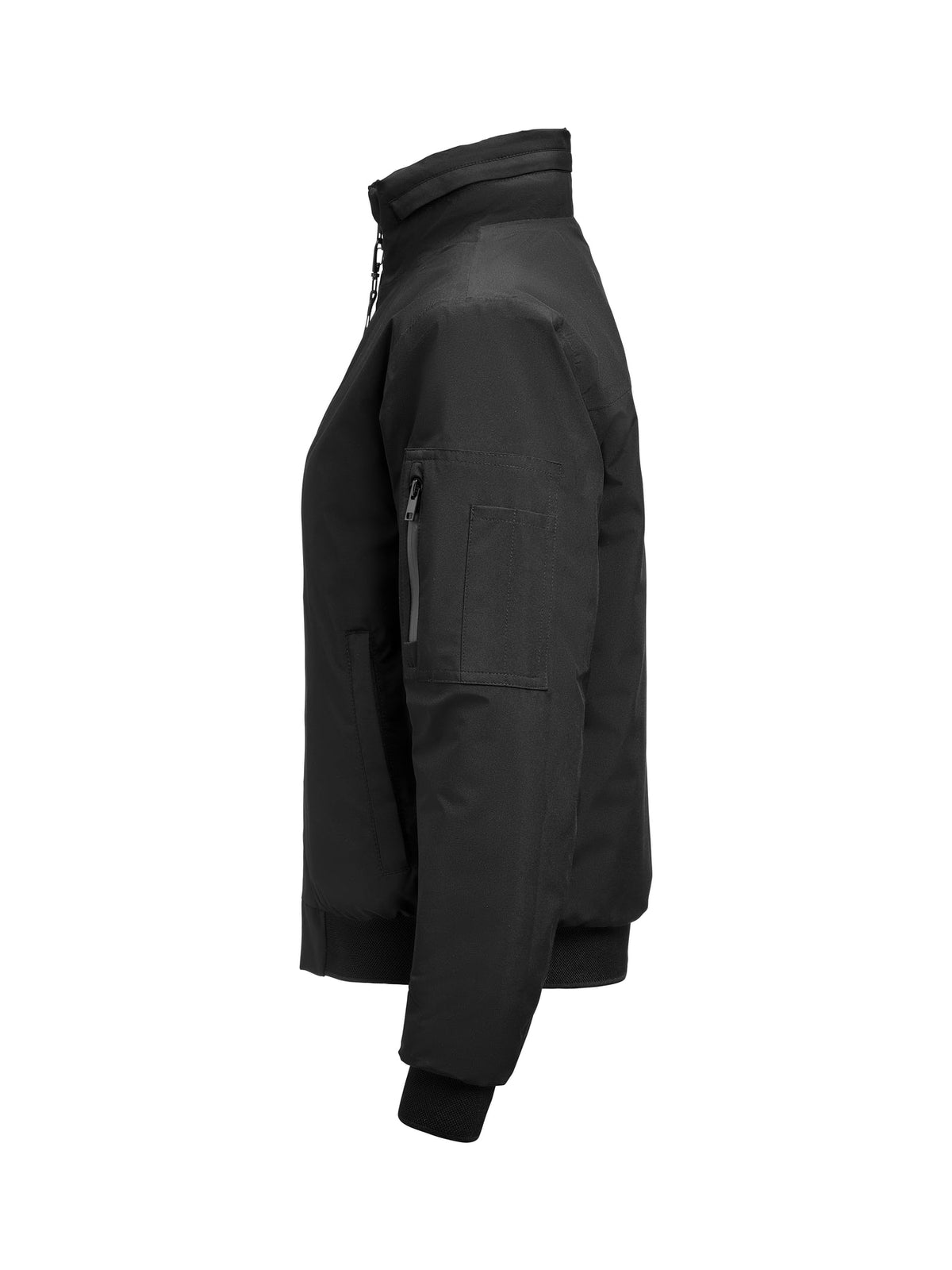 James Harvest Montana Bomberjacket W Schwarz, Seitenansicht links