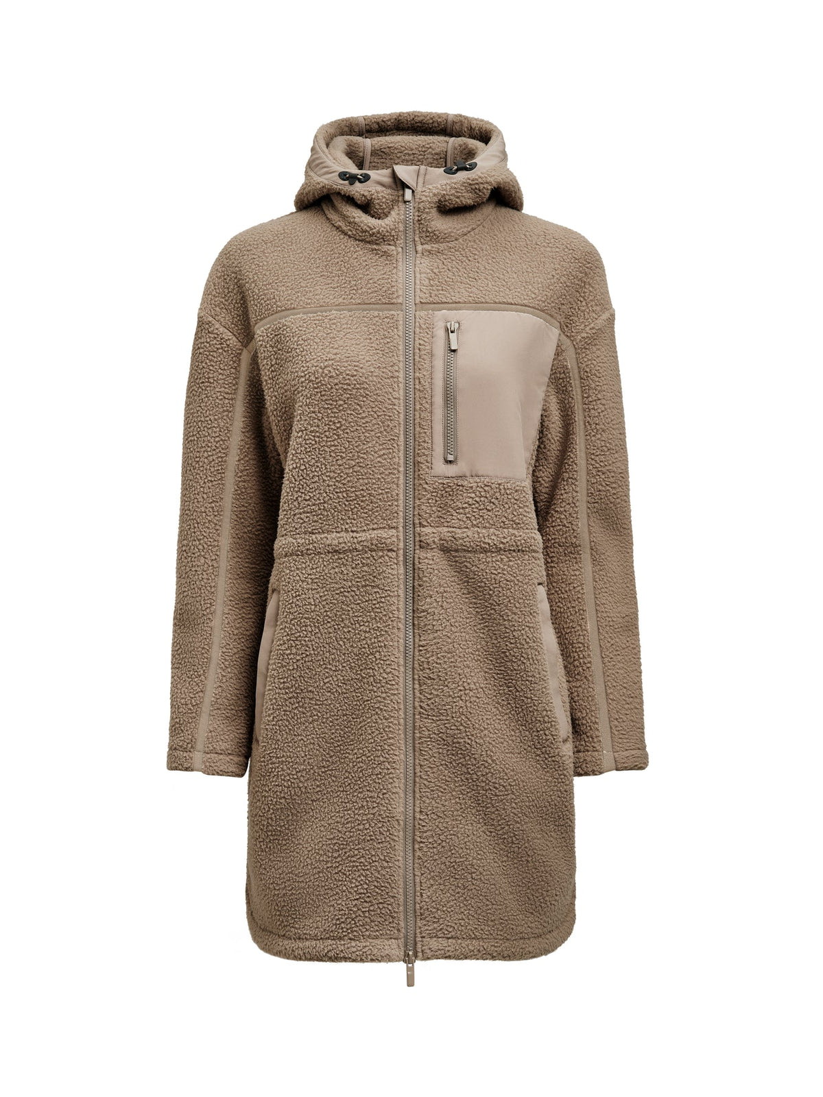 James Harvest Montana Pile Fleece W Walnuss, Vorderansicht