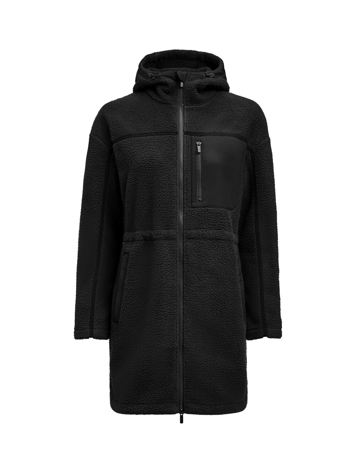 James Harvest Montana Pile Fleece W Schwarz, Vorderansicht