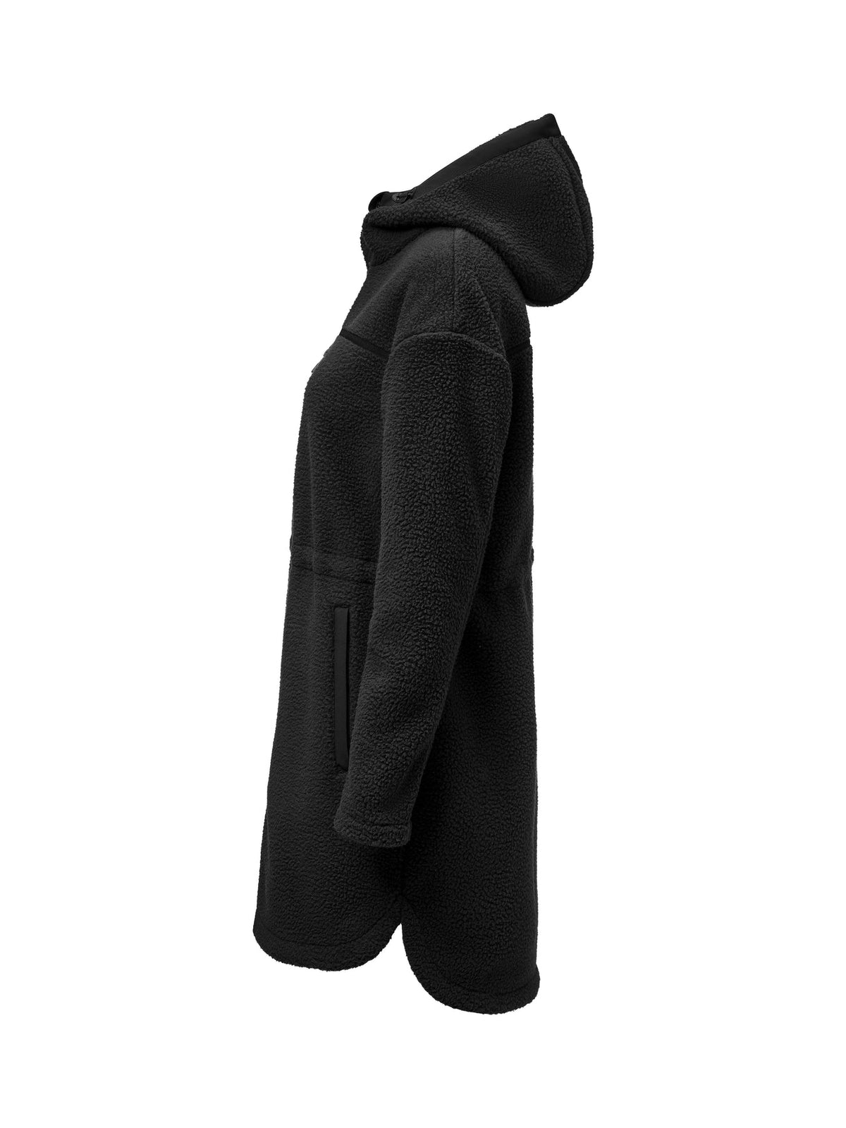 James Harvest Montana Pile Fleece W Schwarz, Seitenansicht links