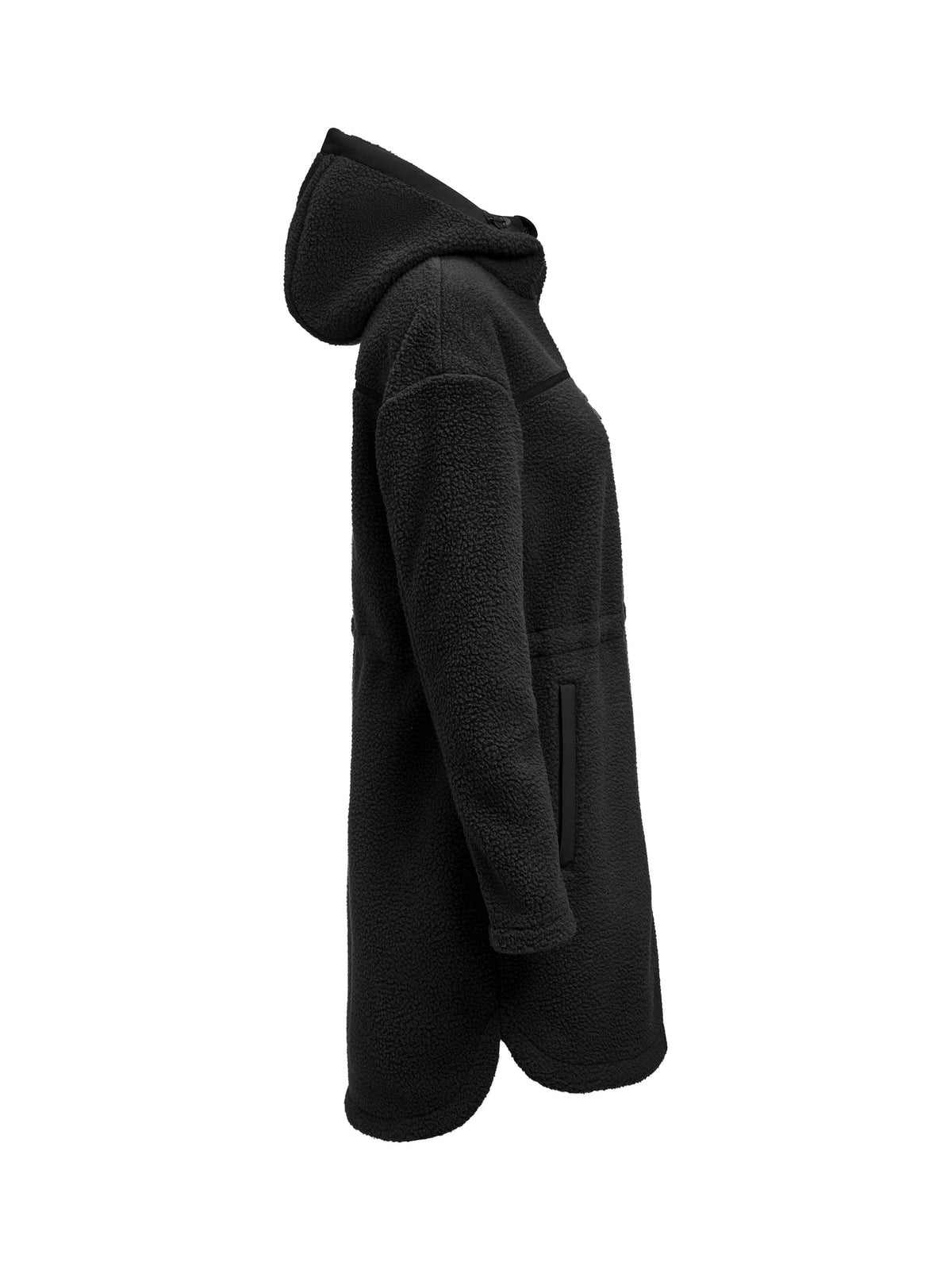 James Harvest Montana Pile Fleece W Schwarz, Seitenansicht rechts