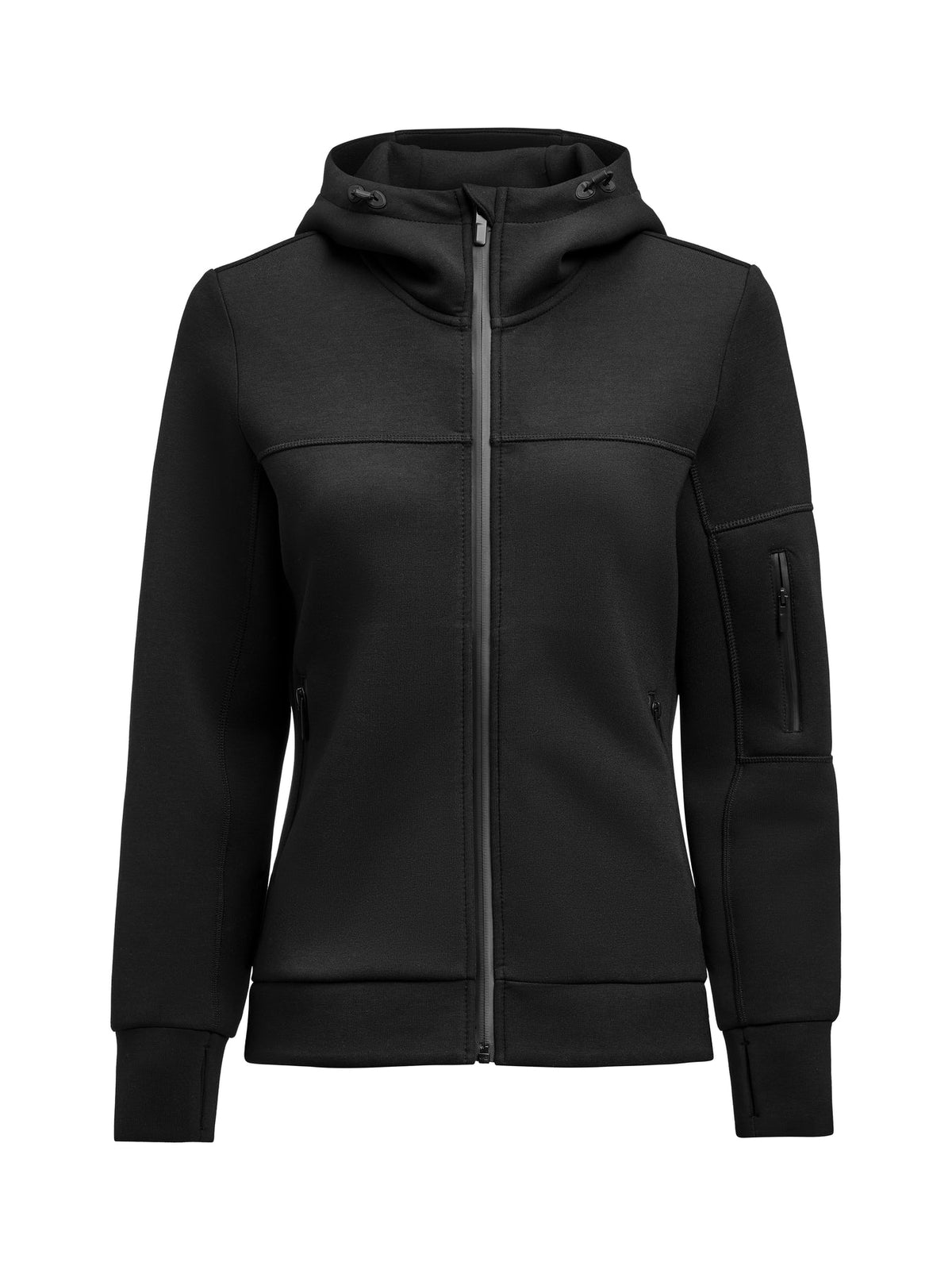 James Harvest Montana Midlayer Woman Schwarz, Vorderansicht