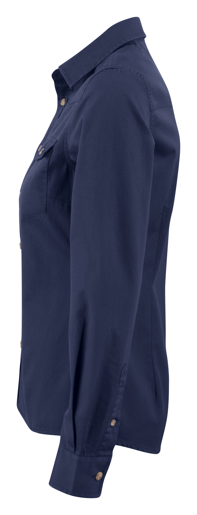 James Harvest Treemore Shirt Ladies Marine, Seitenansicht links