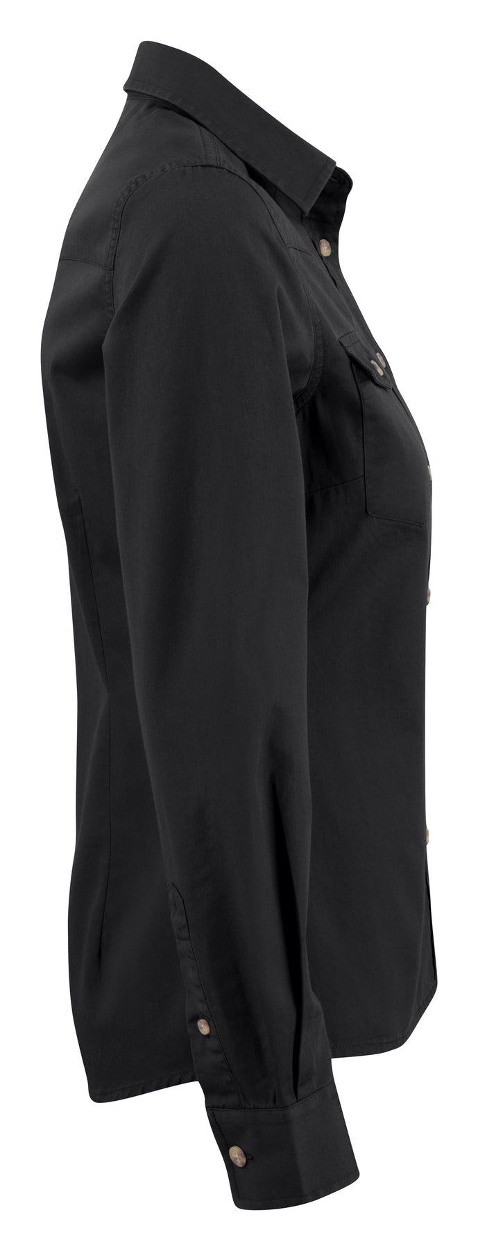 James Harvest Treemore Shirt Ladies Schwarz, Seitenansicht rechts