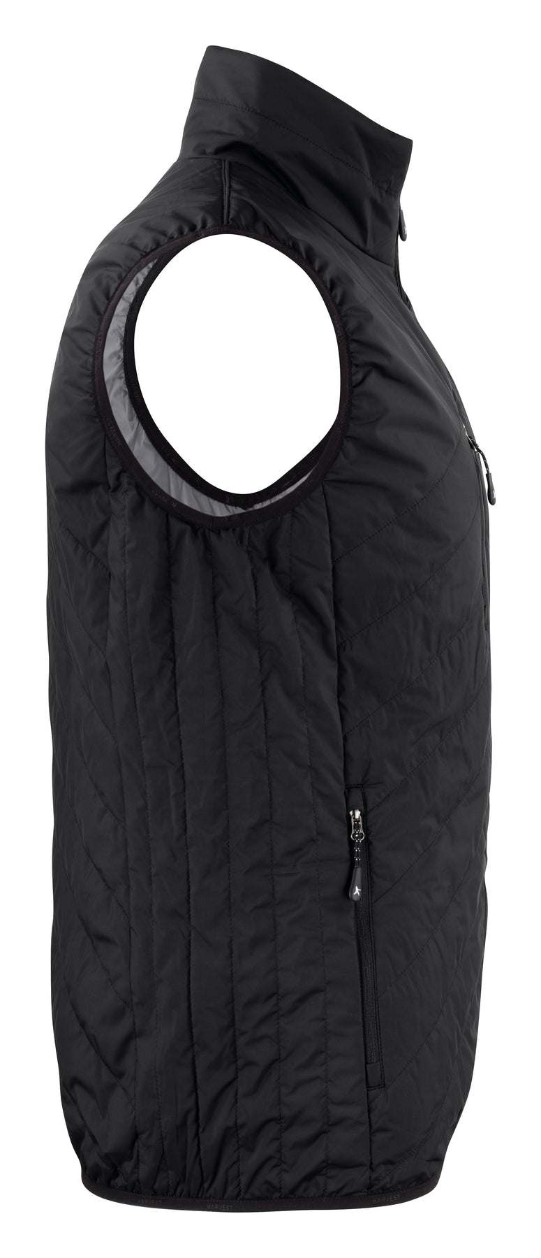 James Harvest Deer Ridge Vest Schwarz, Seitenansicht rechts