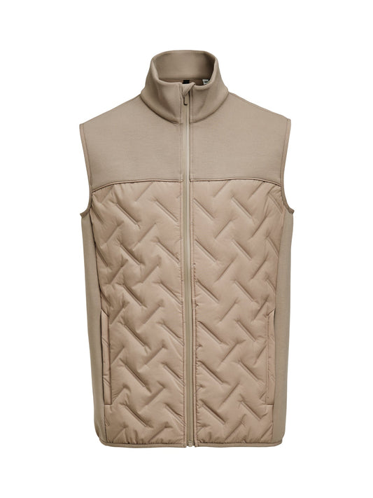 James Harvest Montana Hybrid Motion Vest Walnuss, Vorderansicht