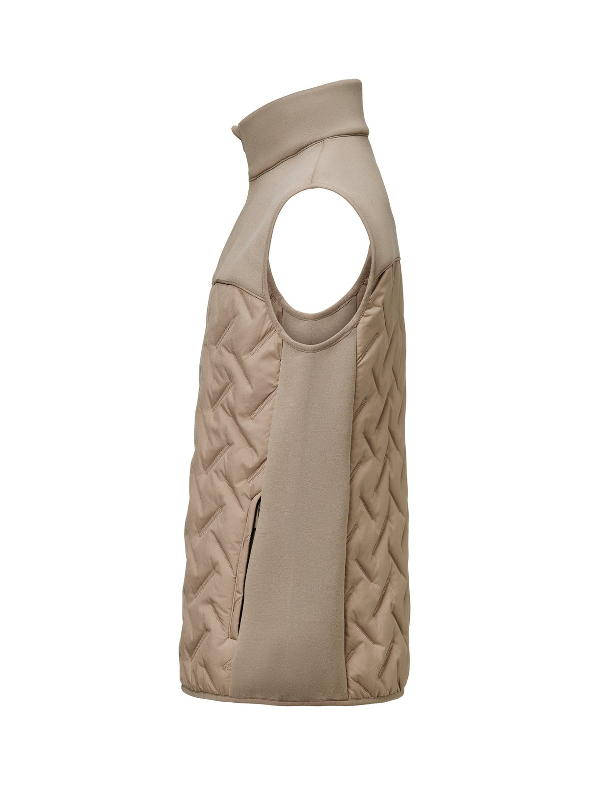 James Harvest Montana Hybrid Motion Vest Walnuss, Seitenansicht links