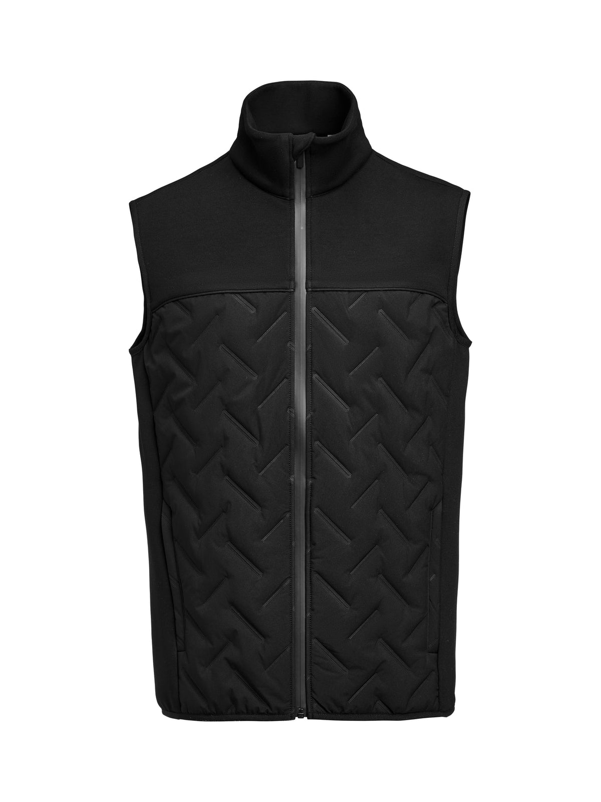 James Harvest Montana Hybrid Motion Vest Schwarz, Vorderansicht