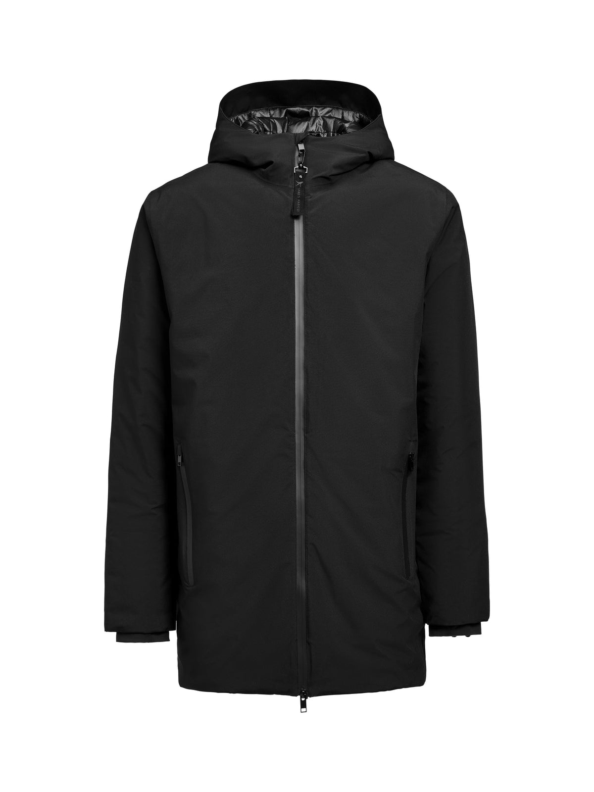 James Harvest Montana Parka Schwarz, Vorderansicht