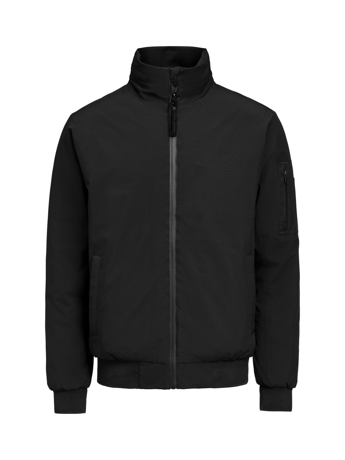 James Harvest Montana Bomberjacket Schwarz, Vorderansicht