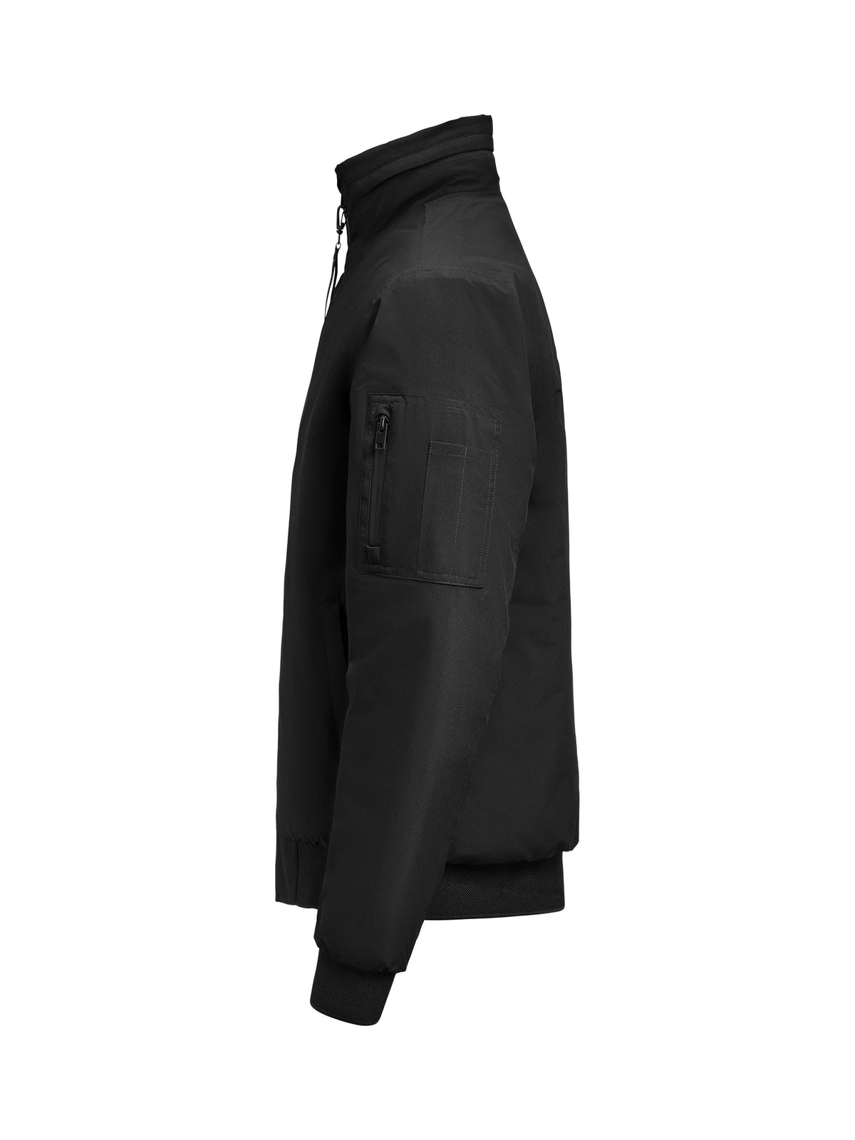 James Harvest Montana Bomberjacket Schwarz, Seitenansicht links