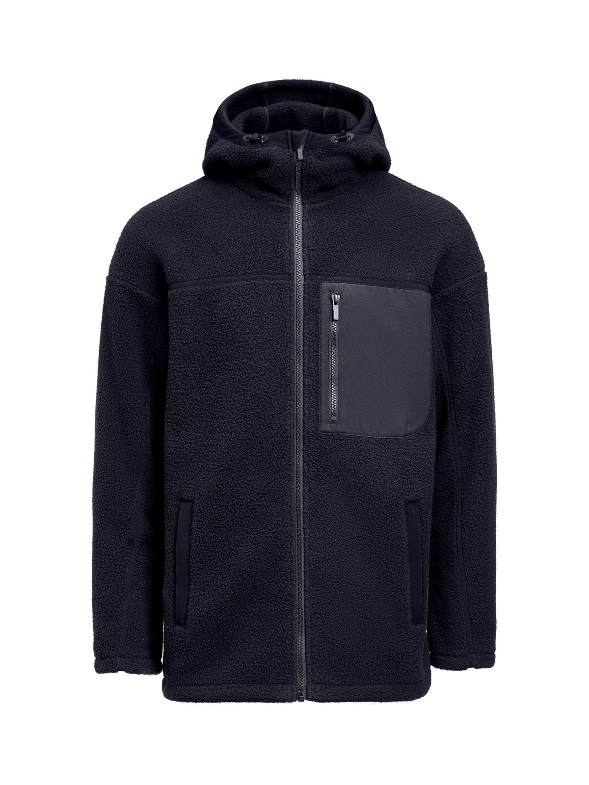 James Harvest Montana Pile Fleece Schwarz, Vorderansicht