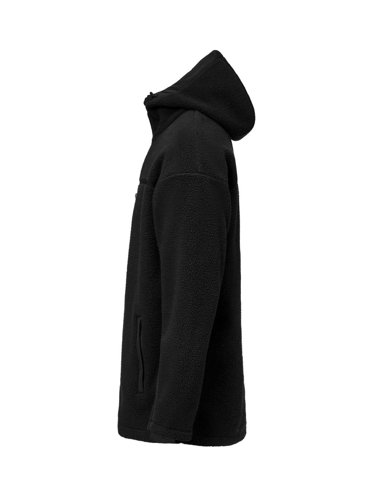 James Harvest Montana Pile Fleece Schwarz, Seitenansicht links