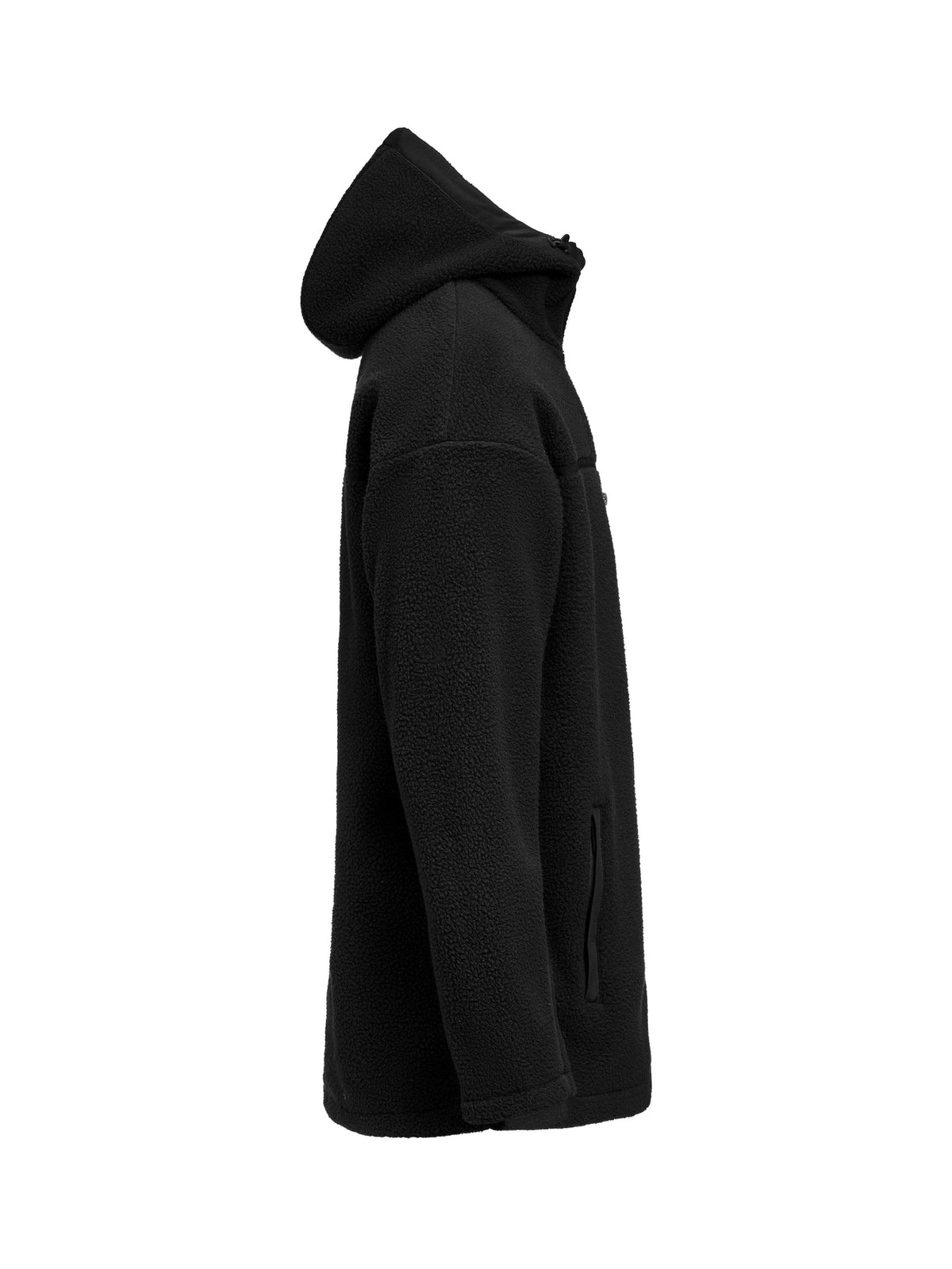 James Harvest Montana Pile Fleece Schwarz, Seitenansicht rechts