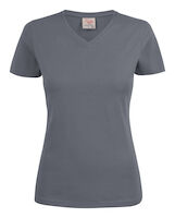 Printer Heavy V-Neck Ladies