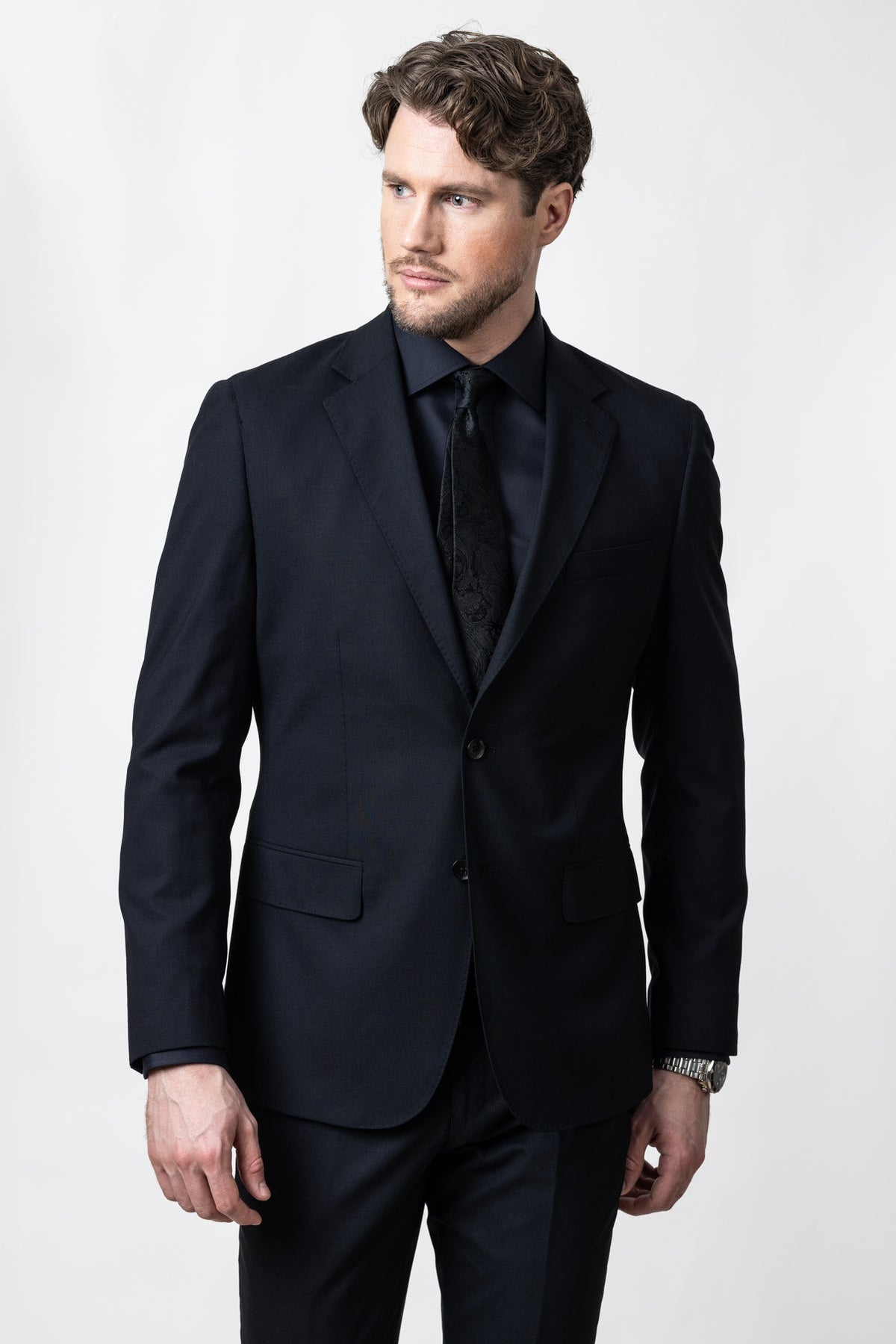 J.Harvest & Frost GB01 Twill Regular Schwarz, Produktansicht