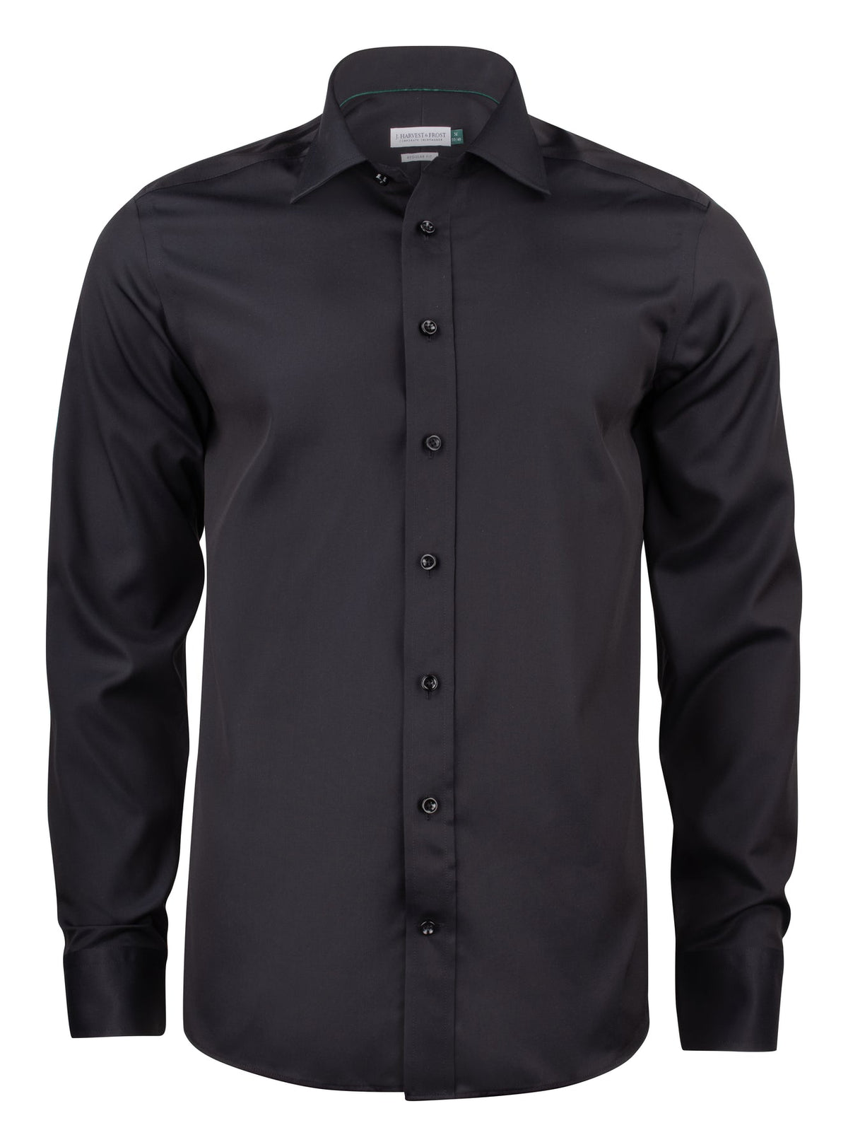 J.Harvest & Frost GB01 Twill Regular Schwarz, Vorderansicht