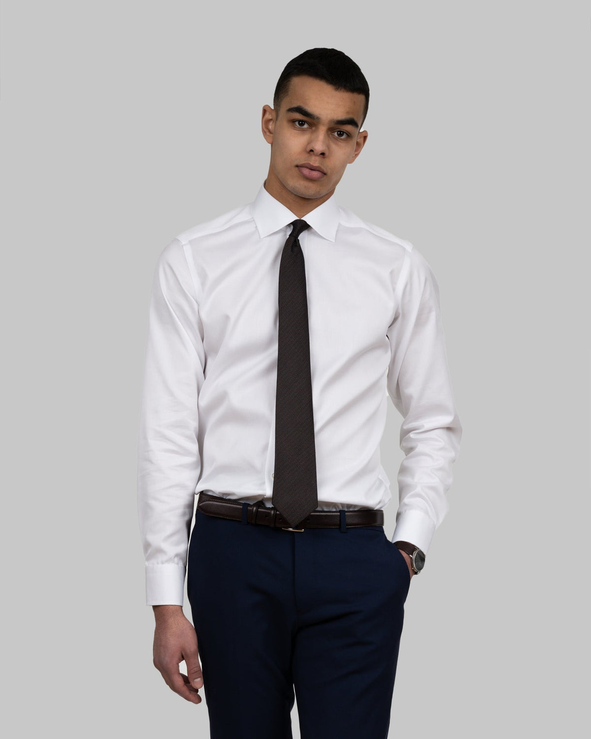J.Harvest & Frost GB01 Twill Slim Weiss, Produktansicht