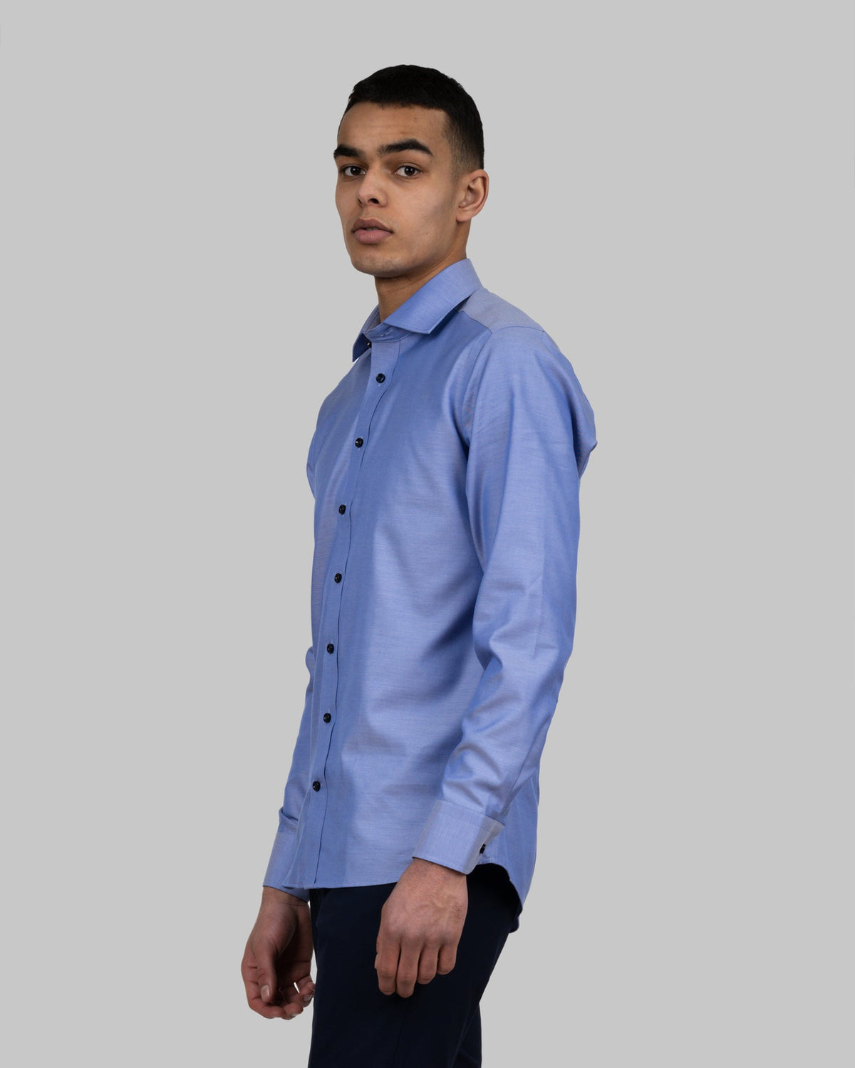 J.Harvest & Frost GB01 Twill Slim Mittelblau, Produktansicht