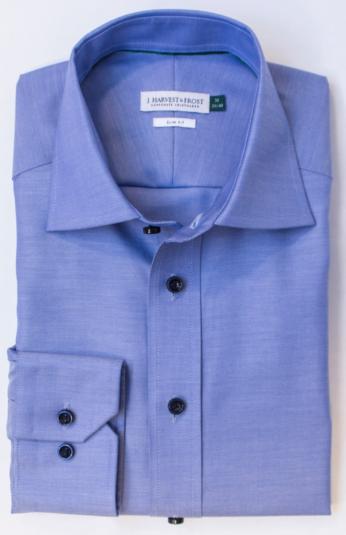 J.Harvest & Frost GB01 Twill Slim Mittelblau, Produktansicht