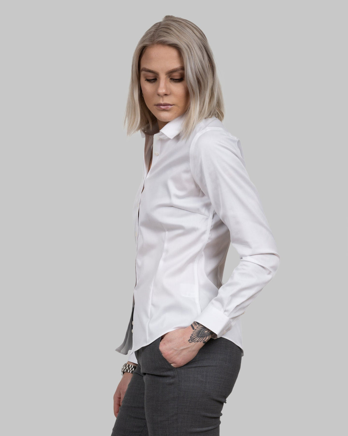 J.Harvest & Frost GB01 Twill Woman Weiss, Produktansicht