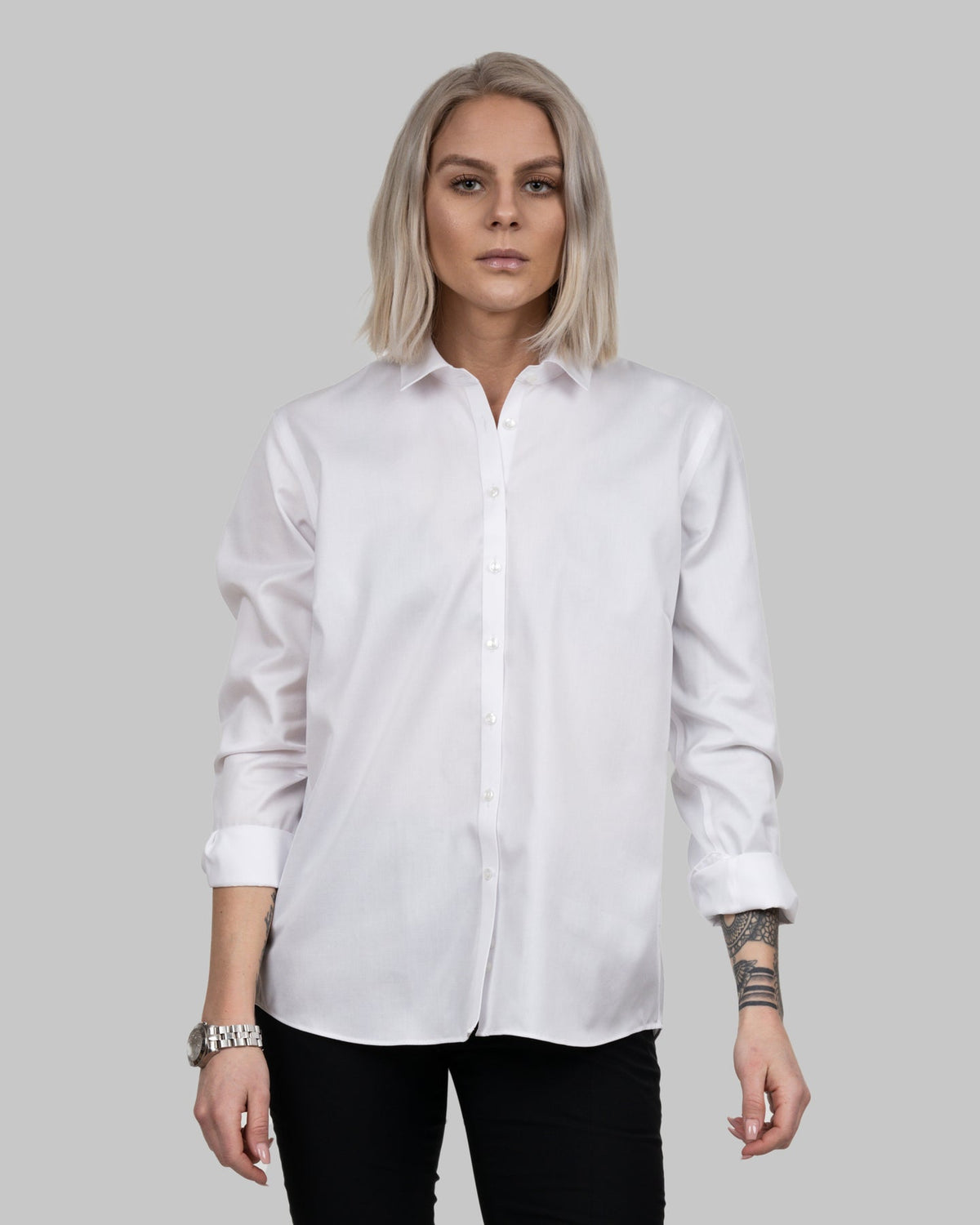 J.Harvest & Frost GB01 Twill Relaxed Woman Weiss, Produktansicht