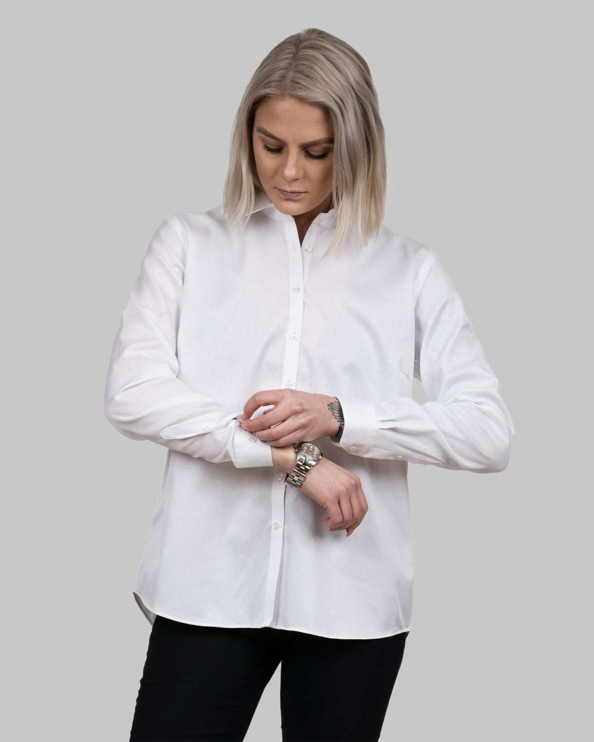 J.Harvest & Frost GB01 Twill Relaxed Woman Weiss, Produktansicht
